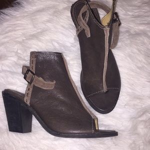 Frye slingback open toe heel